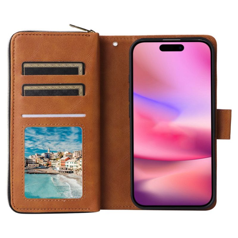 Etui Folio iPhone 16 Portfel 9 Etui Na Karty I Portmonetki