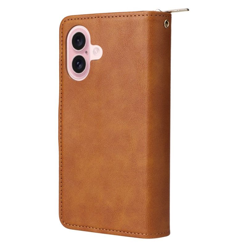 Etui Folio iPhone 16 Portfel 9 Etui Na Karty I Portmonetki