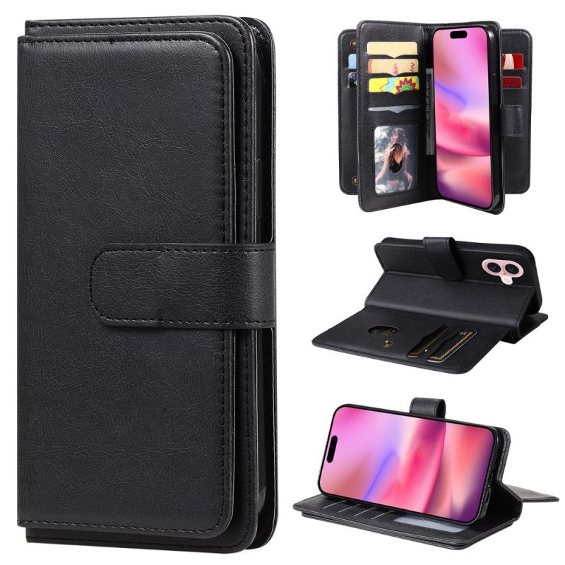 Etui Folio iPhone 16 Posiadacz Wielu Kart