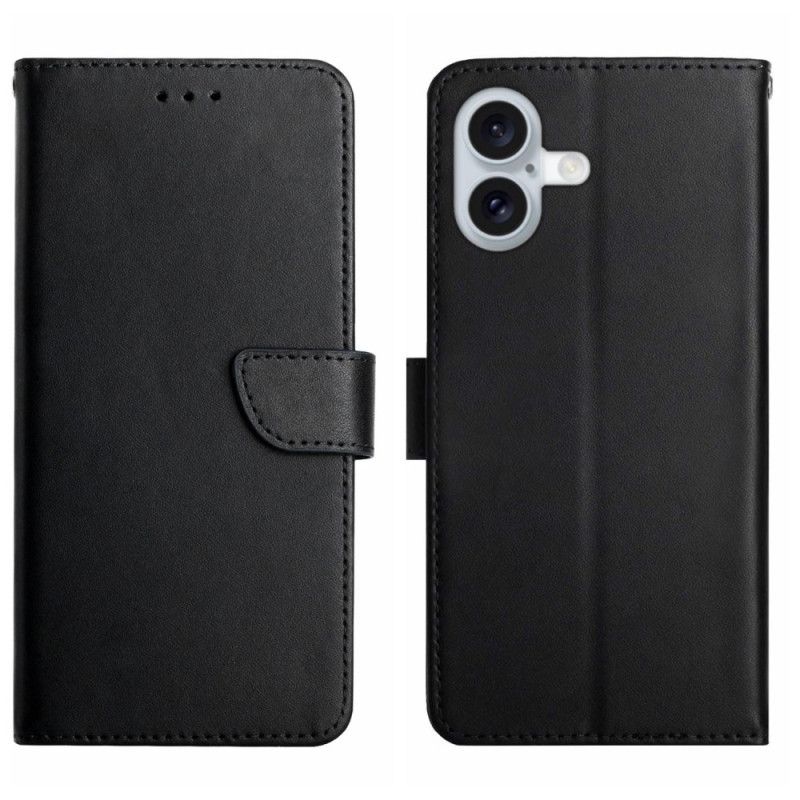 Etui Folio iPhone 16 Skóra Nappa