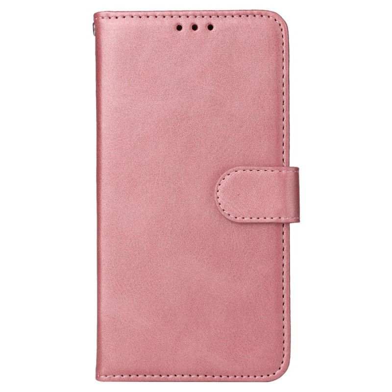 Etui Folio iPhone 16 Zwykły Skórzany Model Z Paskiem Etui Ochronne