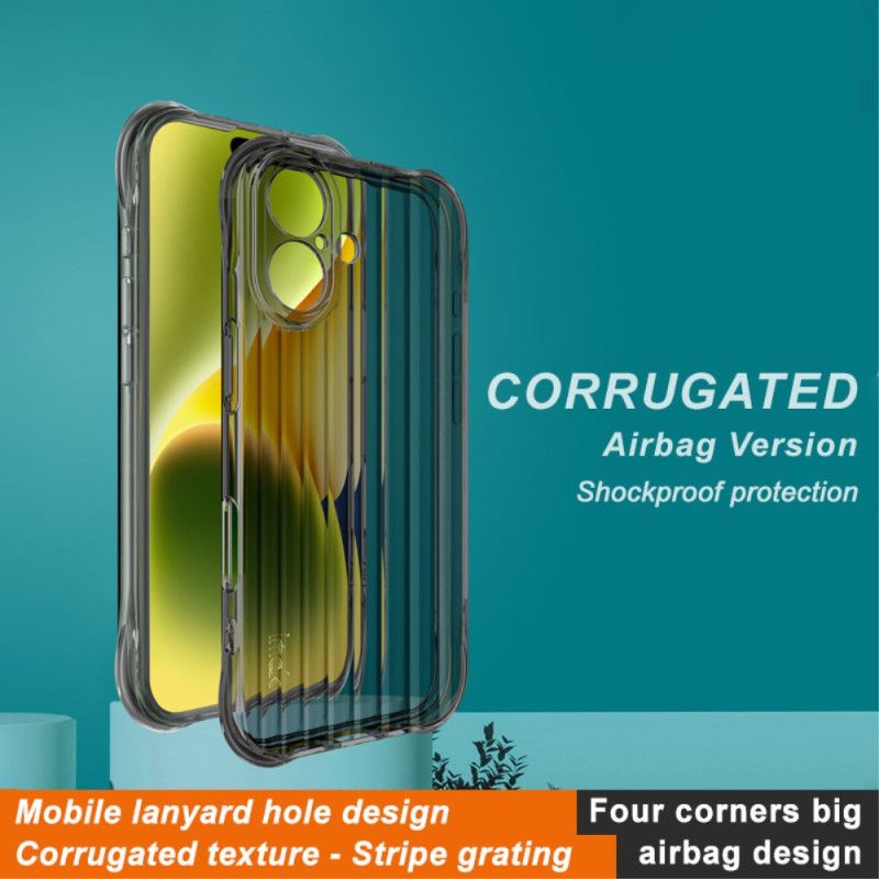 Etui iPhone 16 Falista Tekstura I Ochrona Poduszki Powietrznej Imak Etui Ochronne