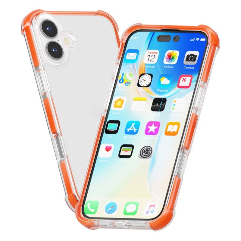 Etui iPhone 16 Kolorowe Krawędzie Etui Ochronne