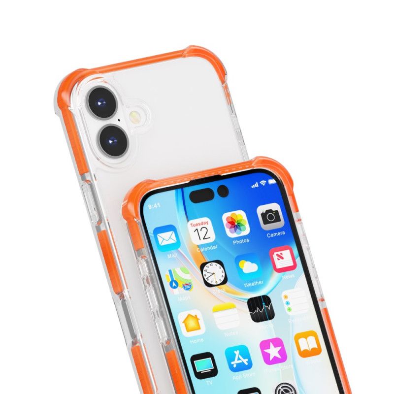 Etui iPhone 16 Kolorowe Krawędzie Etui Ochronne