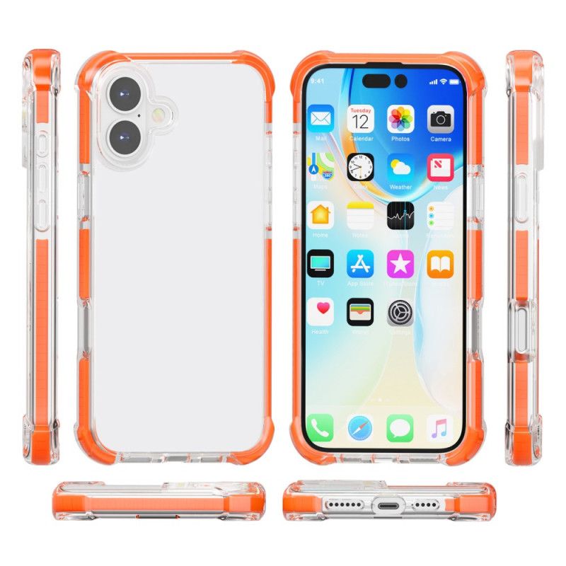 Etui iPhone 16 Kolorowe Krawędzie Etui Ochronne