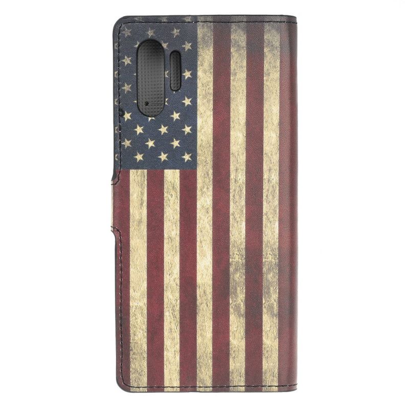 Etui Folio Samsung Galaxy Note 10 Plus Flaga Amerykańska