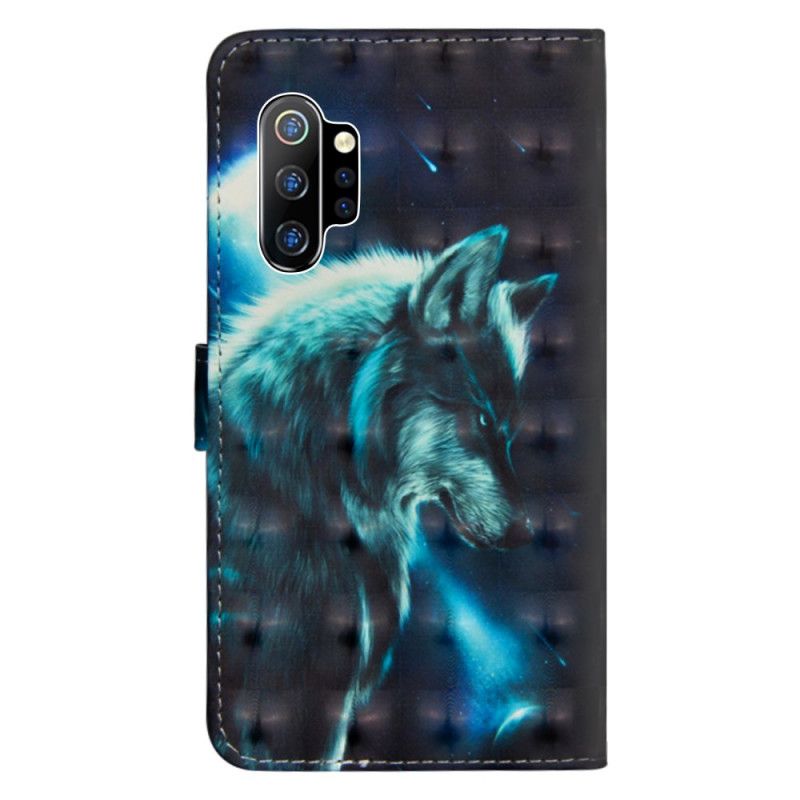 Etui Folio Samsung Galaxy Note 10 Plus Majestatyczny Wilk Etui Ochronne