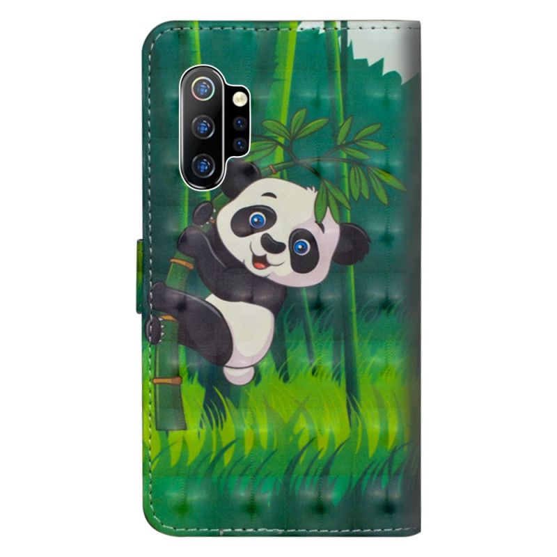 Etui Folio Samsung Galaxy Note 10 Plus Panda I Bambus Etui Ochronne