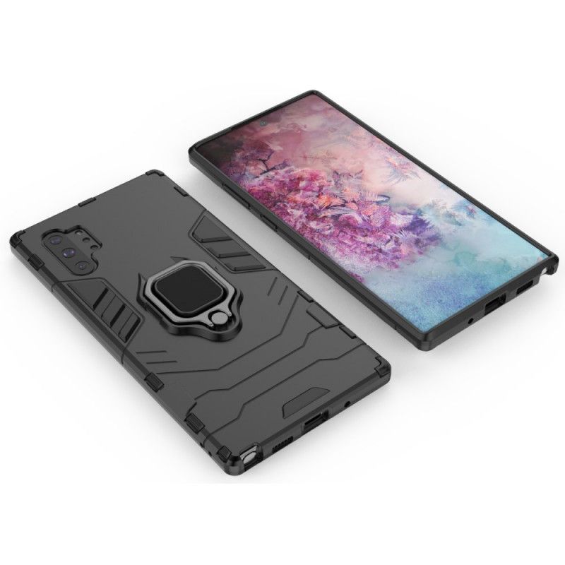 Etui Samsung Galaxy Note 10 Plus Czerwony Czarny Pierścień Oporowy Etui Ochronne