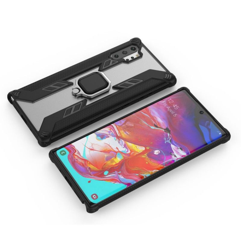 Etui Samsung Galaxy Note 10 Plus Czerwony Czarny Wojownik Z Pierścieniem