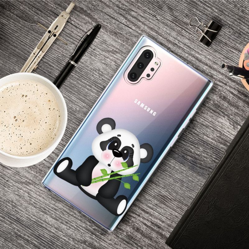 Etui Samsung Galaxy Note 10 Plus Przezroczysta Smutna Panda