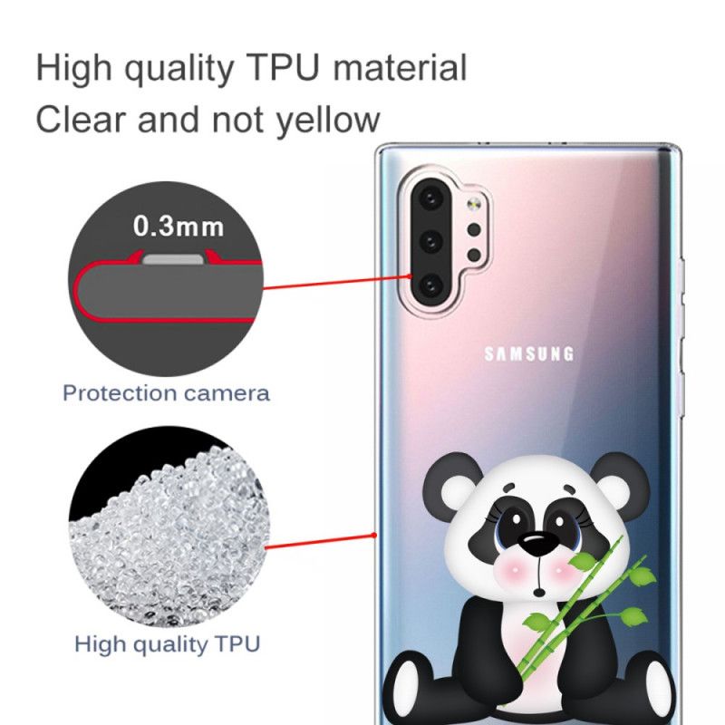 Etui Samsung Galaxy Note 10 Plus Przezroczysta Smutna Panda