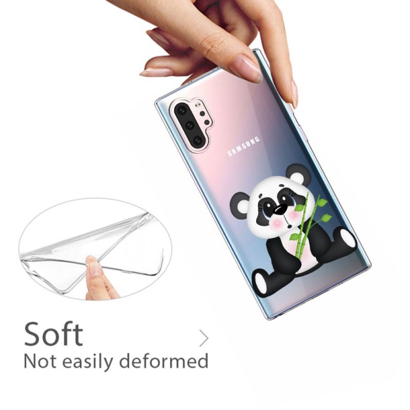 Etui Samsung Galaxy Note 10 Plus Przezroczysta Smutna Panda