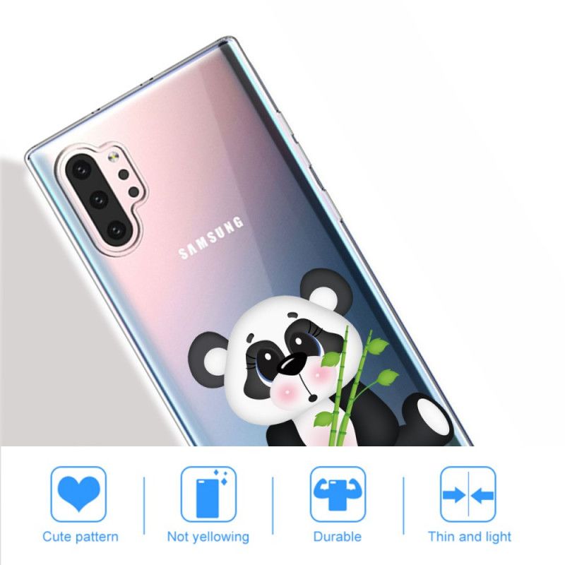 Etui Samsung Galaxy Note 10 Plus Przezroczysta Smutna Panda