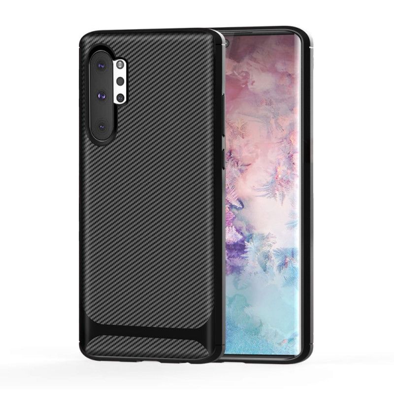 Etui Samsung Galaxy Note 10 Plus Zielony Czarny Twill Z Włókna Węglowego