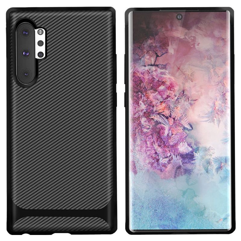 Etui Samsung Galaxy Note 10 Plus Zielony Czarny Twill Z Włókna Węglowego