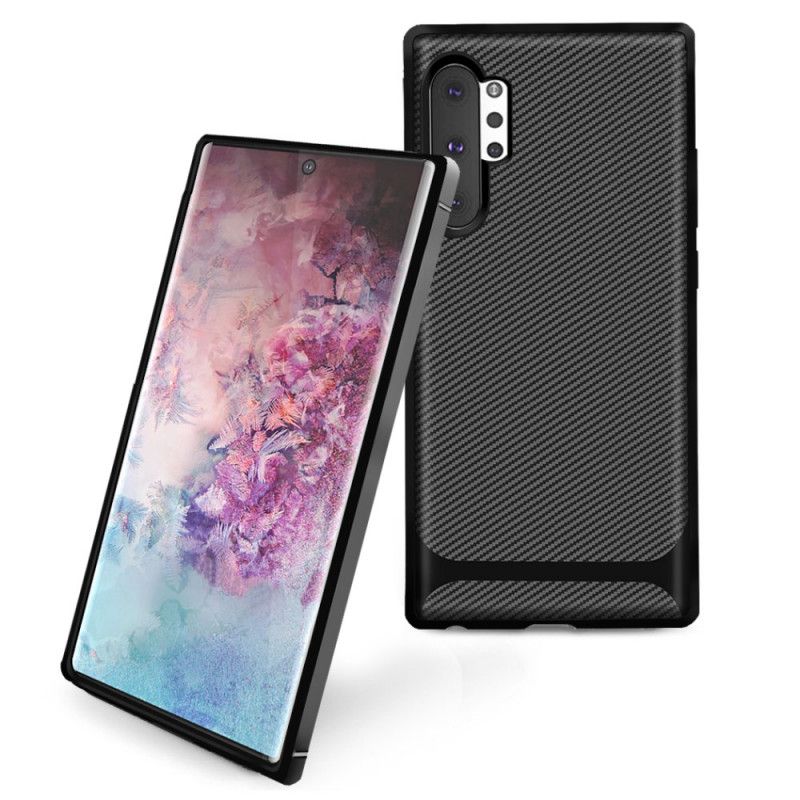 Etui Samsung Galaxy Note 10 Plus Zielony Czarny Twill Z Włókna Węglowego