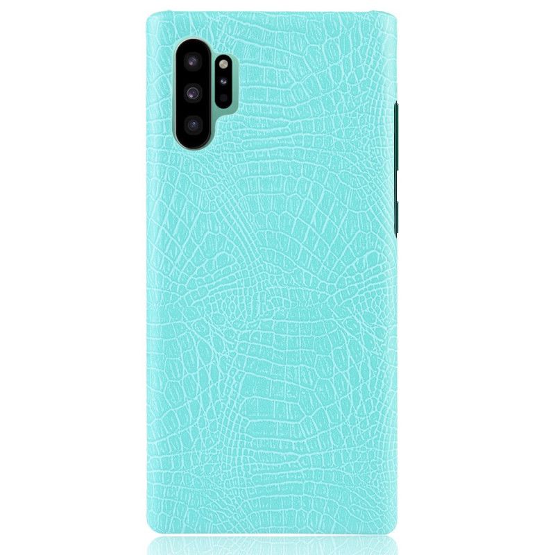 Futerały Samsung Galaxy Note 10 Plus Biały Czarny Etui na Telefon Efekt Skóry Krokodyla