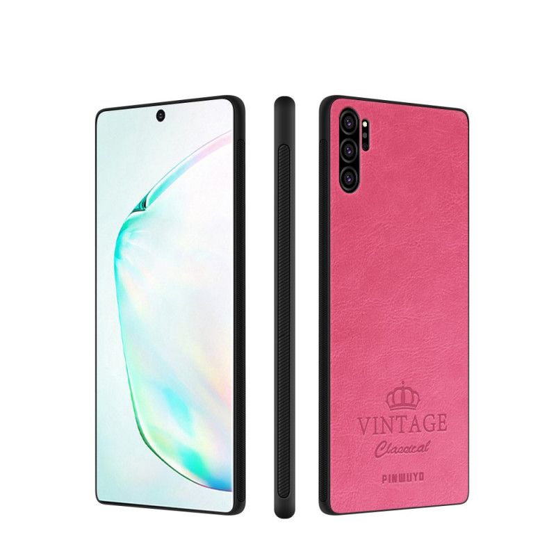 Futerały Samsung Galaxy Note 10 Plus Czerwony Czarny Vintage Pinwuyo