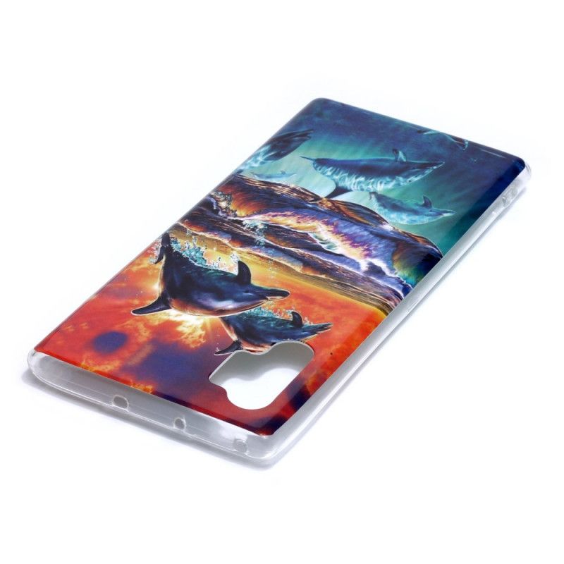 Futerały Samsung Galaxy Note 10 Plus Etui na Telefon Delfiny Na Wolności