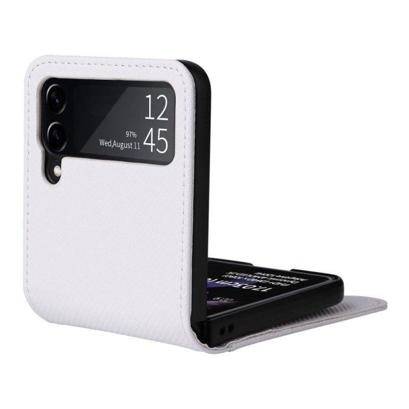 Case do Samsung Galaxy Z Flip 4 Etui Folio Etui Na Karty Retro Z Efektem Skóry