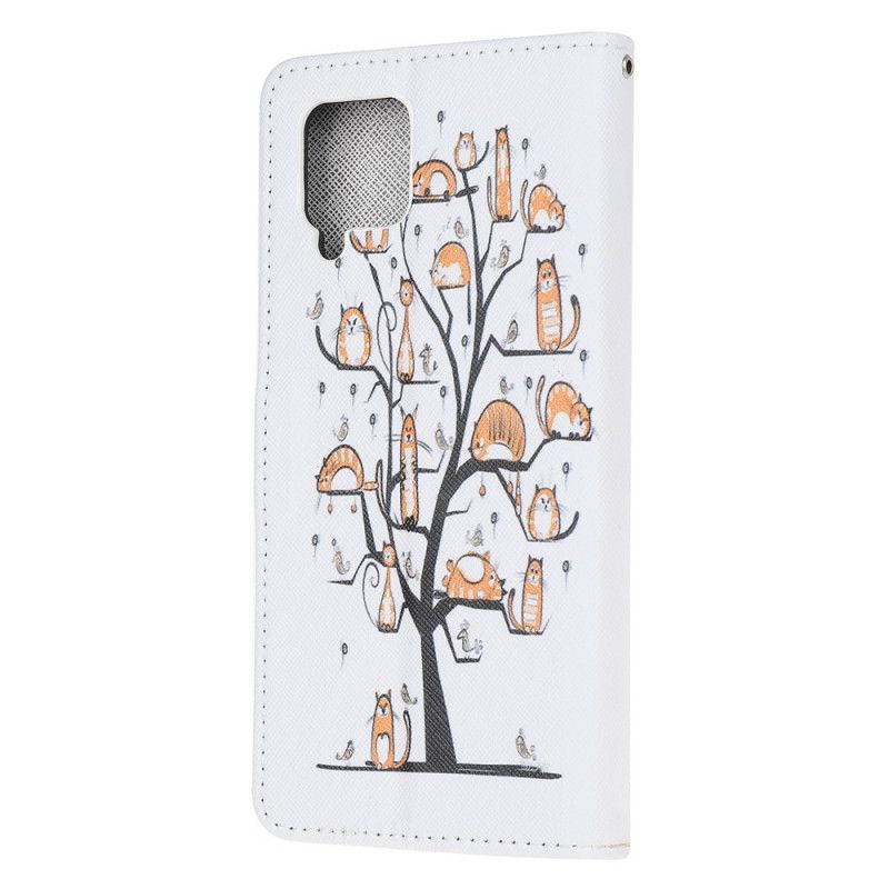 Etui Folio Samsung Galaxy A12 Funky Stringi Kotki