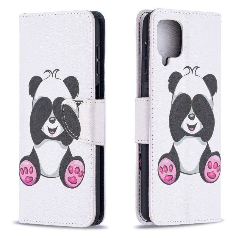 Etui Folio Samsung Galaxy A12 Zabawna Panda