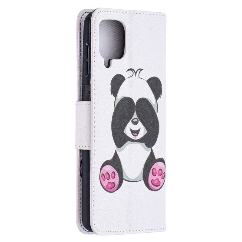 Etui Folio Samsung Galaxy A12 Zabawna Panda