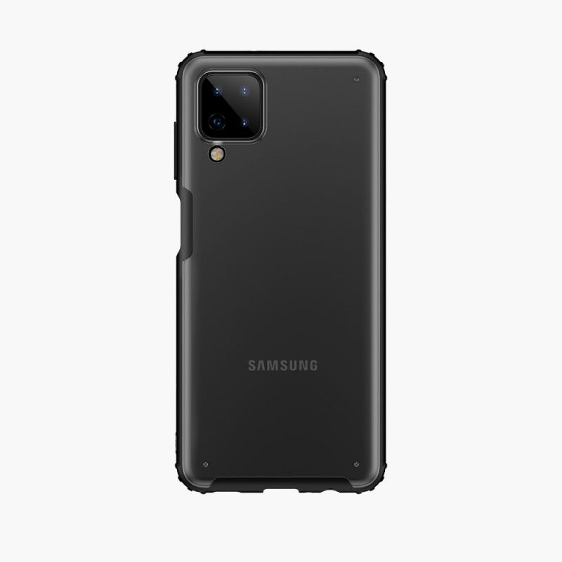 Etui Samsung Galaxy A12 Czerwony Czarny Seria Zbroi Etui Ochronne