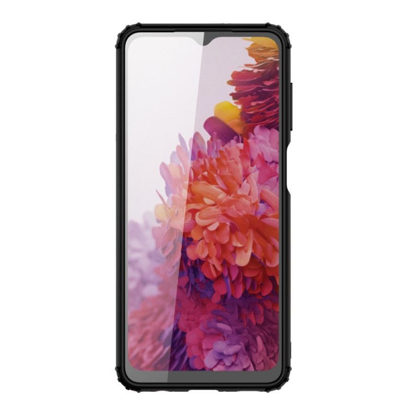 Etui Samsung Galaxy A12 Czerwony Czarny Seria Zbroi Etui Ochronne