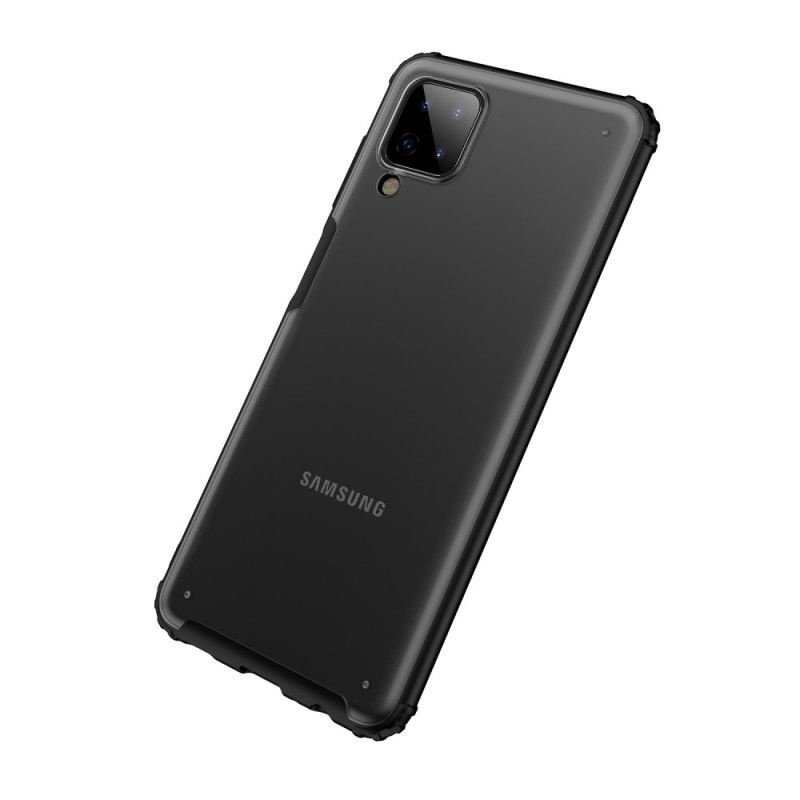 Etui Samsung Galaxy A12 Czerwony Czarny Seria Zbroi Etui Ochronne