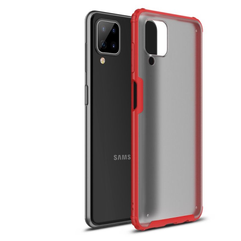 Etui Samsung Galaxy A12 Czerwony Czarny Seria Zbroi Etui Ochronne