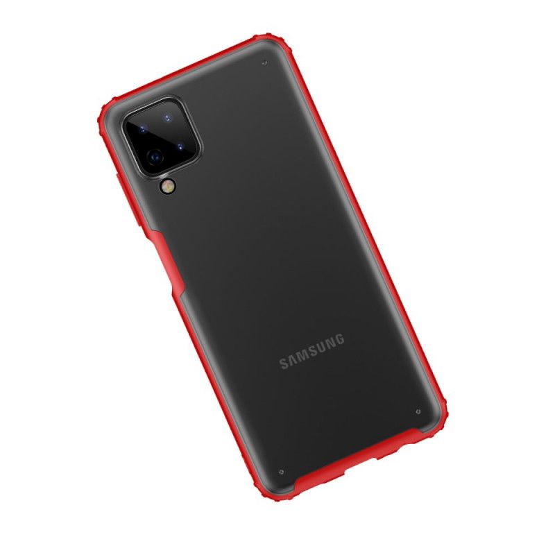 Etui Samsung Galaxy A12 Czerwony Czarny Seria Zbroi Etui Ochronne