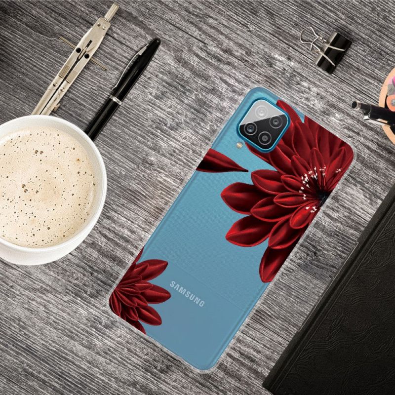 Etui Samsung Galaxy A12 Dzikie Kwiaty Etui Ochronne