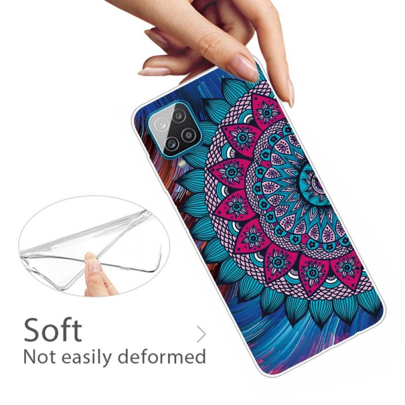 Etui Samsung Galaxy A12 Kolorowa Mandala