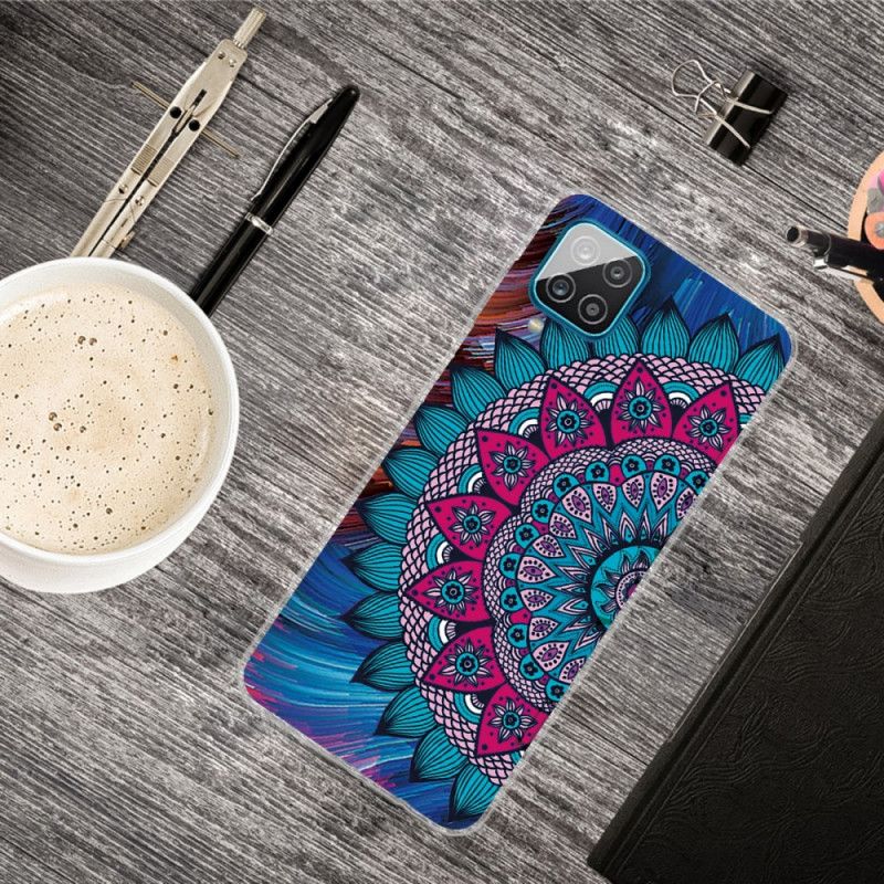 Etui Samsung Galaxy A12 Kolorowa Mandala