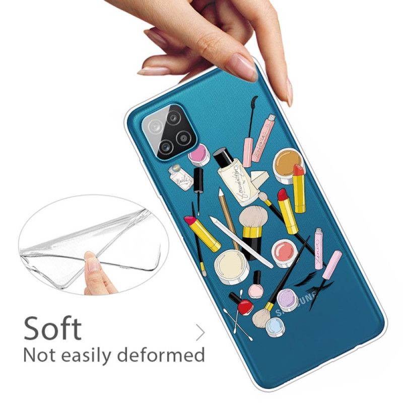 Etui Samsung Galaxy A12 Makijaż Górny