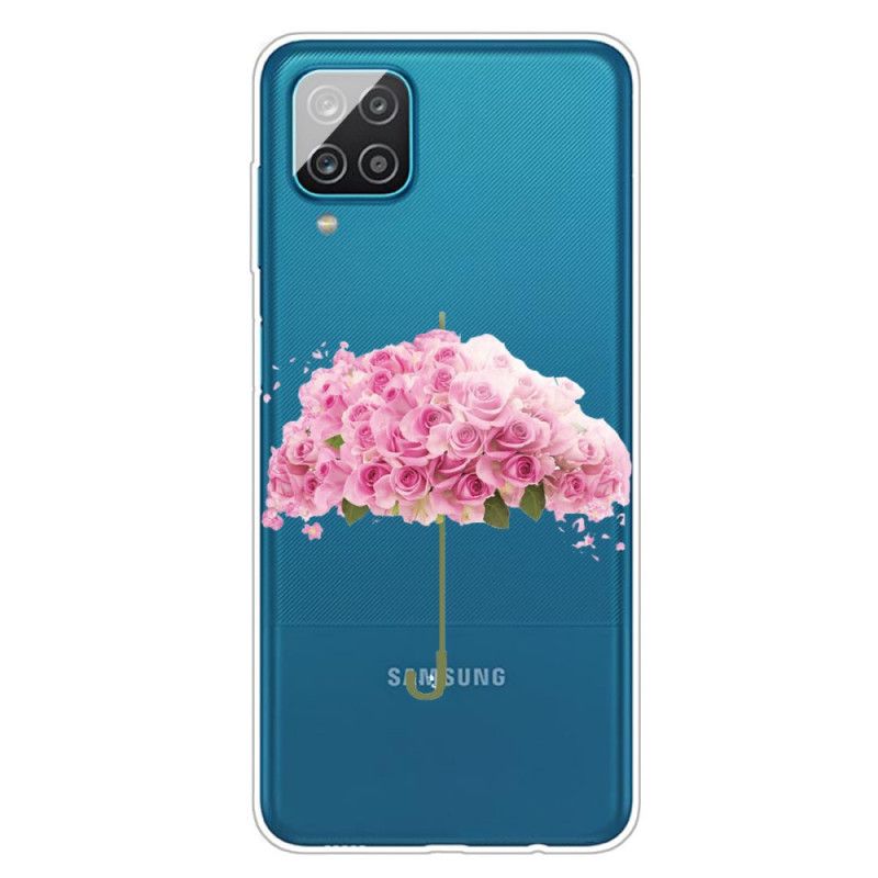 Etui Samsung Galaxy A12 Parasol W Różach