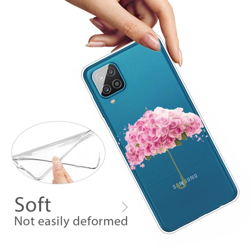 Etui Samsung Galaxy A12 Parasol W Różach