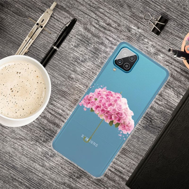 Etui Samsung Galaxy A12 Parasol W Różach