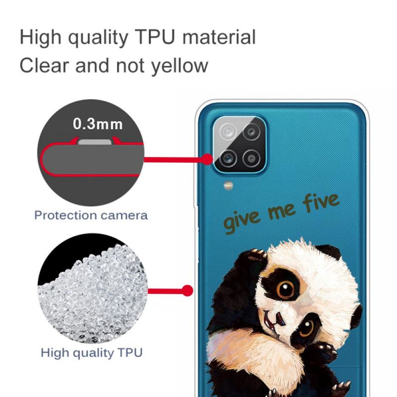 Etui Samsung Galaxy A12 Przezroczysta Panda. Daj Mi Pięć Etui Ochronne