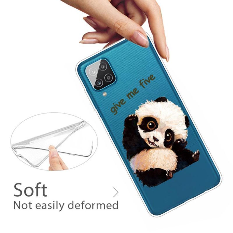 Etui Samsung Galaxy A12 Przezroczysta Panda. Daj Mi Pięć Etui Ochronne