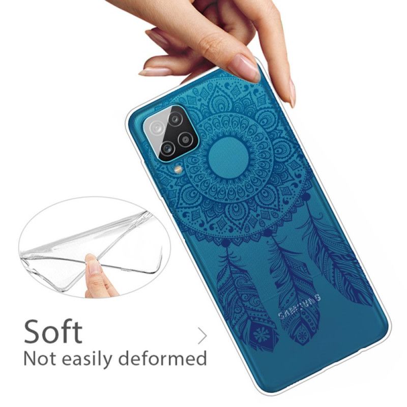 Etui Samsung Galaxy A12 Wyjątkowa Kwiatowa Mandala