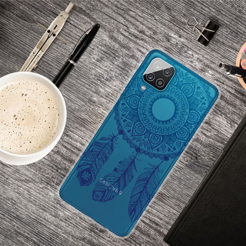 Etui Samsung Galaxy A12 Wyjątkowa Kwiatowa Mandala