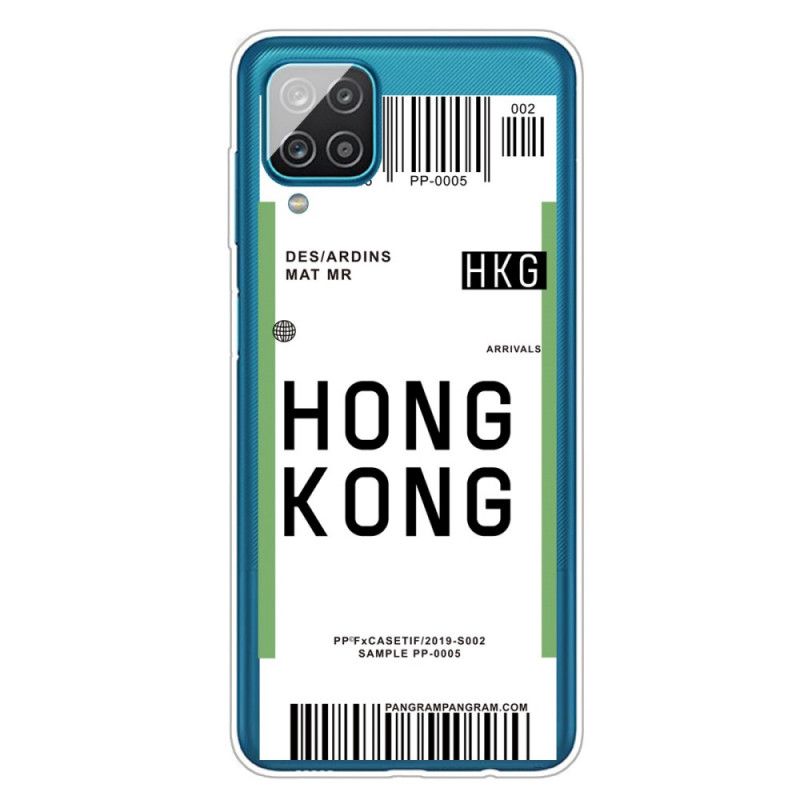 Futerały Samsung Galaxy A12 Etui na Telefon Karta Pokładowa Do Hongkongu