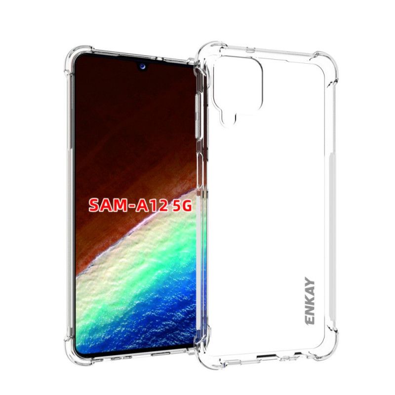 Futerały Samsung Galaxy A12 Etui na Telefon Przezroczysty Enkay