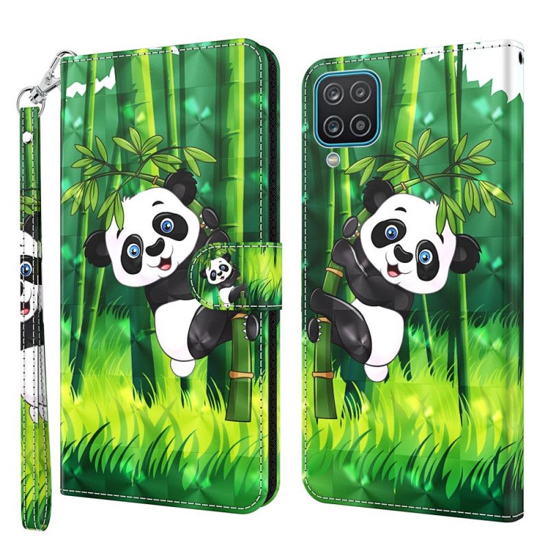 Obudowa Samsung Galaxy A12 Etui na Telefon Panda I Bambus