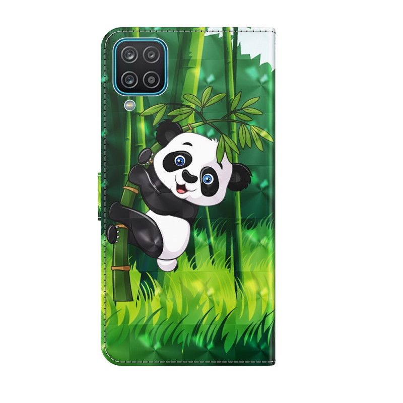 Obudowa Samsung Galaxy A12 Etui na Telefon Panda I Bambus