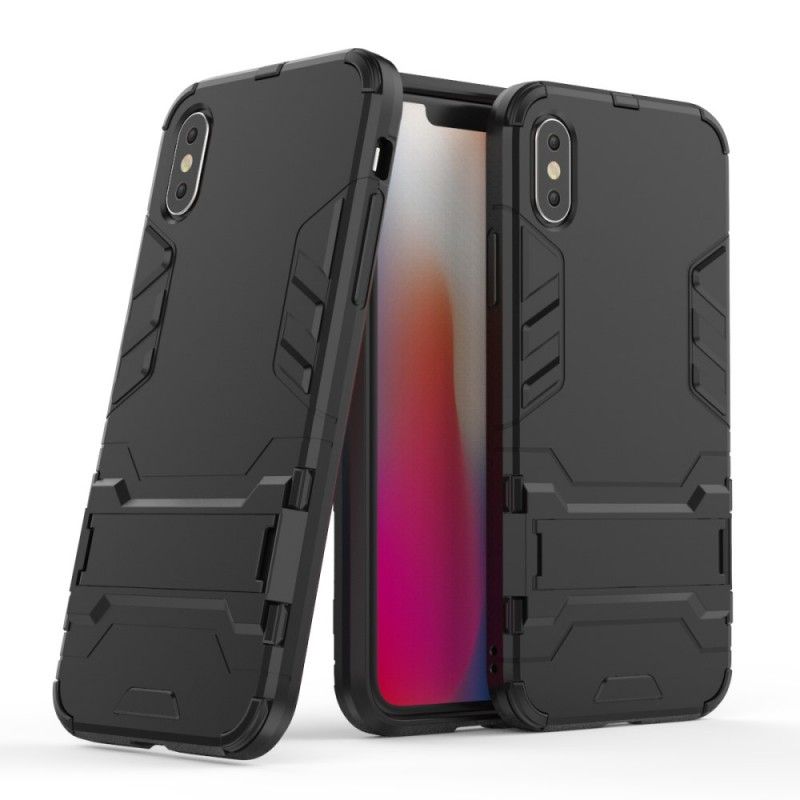 Etui iPhone XS Biały Czarny Wyjątkowo Odporny Etui Ochronne