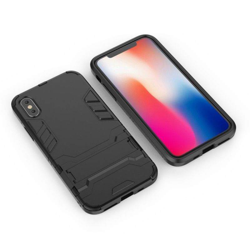 Etui iPhone XS Biały Czarny Wyjątkowo Odporny Etui Ochronne